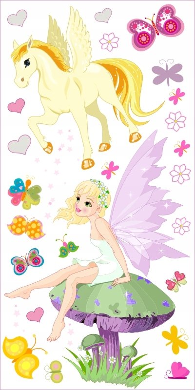 Naklejki ścienne dla dzieci mat Leśna Wróżka 8, 200x100 cm