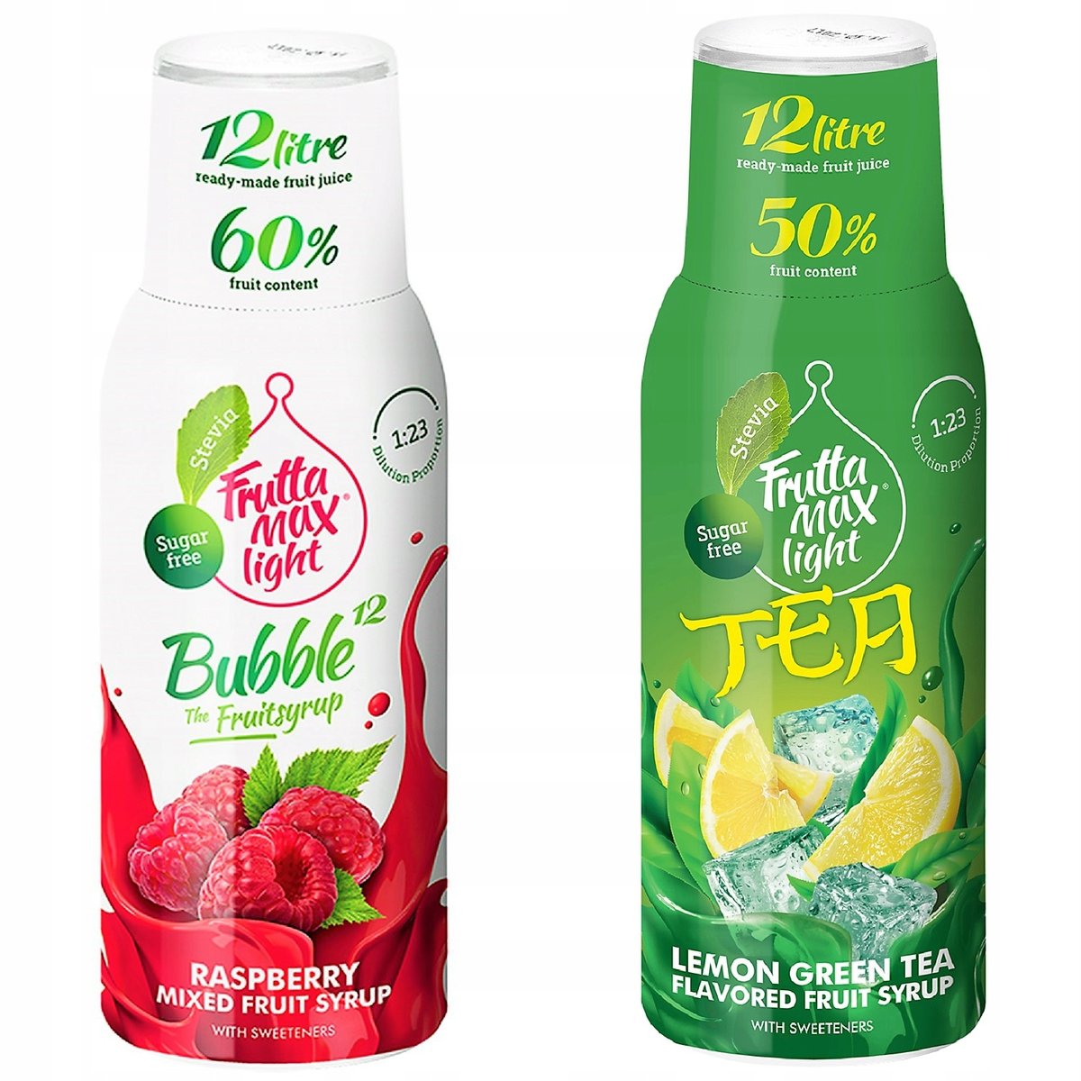 Syropy Fruttamax Malina Light Ice Tea Green 500 Ml