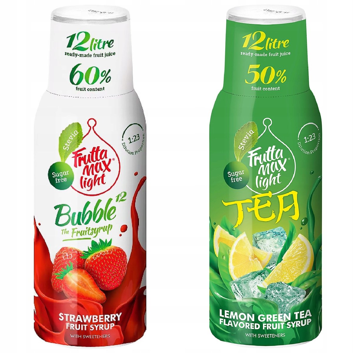 Syropy Fruttamax Truskawka Light Ice Tea Cytryna 500 Ml