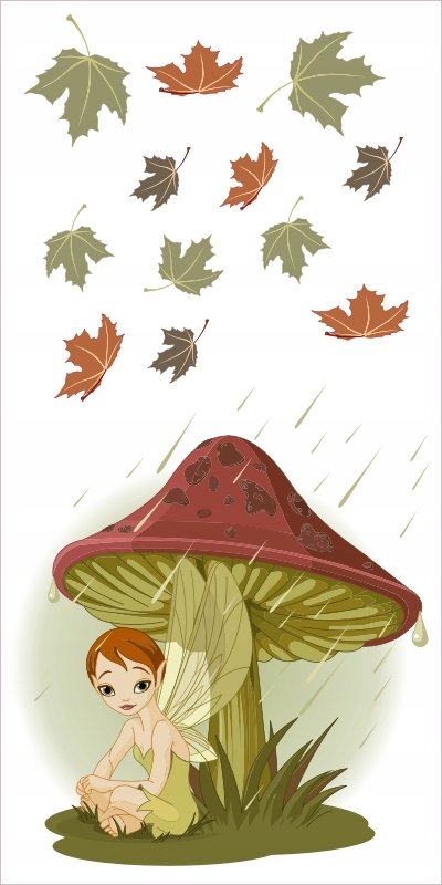 Naklejki ścienne dla dzieci mat Leśna Wróżka 48, 200x100 cm