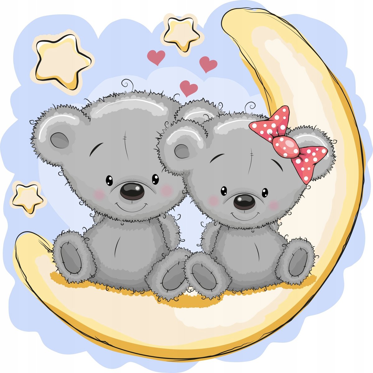 Naklejki ścienne dla dzieci 100cm Miś, Misie 52, 100x100 cm