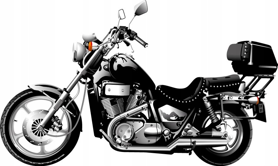 Naklejka mat Motor, motocykl HARLEY Pojazdy 53, 120x72 cm