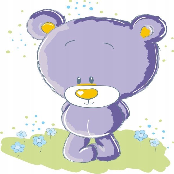 Naklejka na ścianę dla dzieci - Miś Misie Miśki 38, 100x100 cm