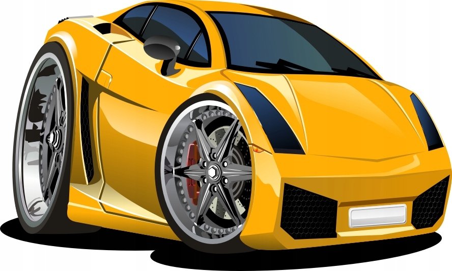Naklejka Auto auta samochód lamborghini Pojazdy 55, 50x30 cm