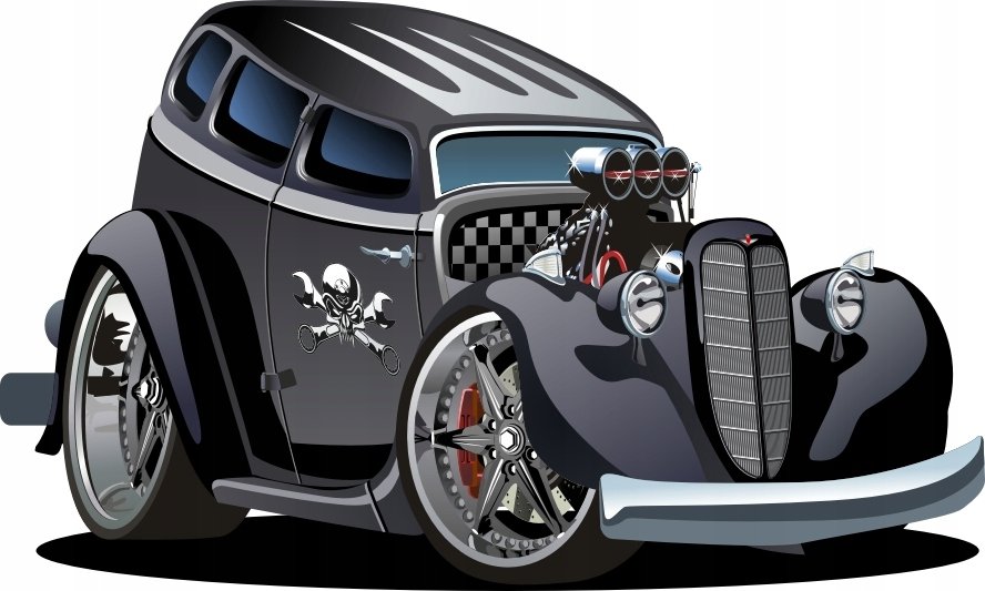 Naklejka Auto auta samochód hotrod Pojazdy 56, 50x30 cm