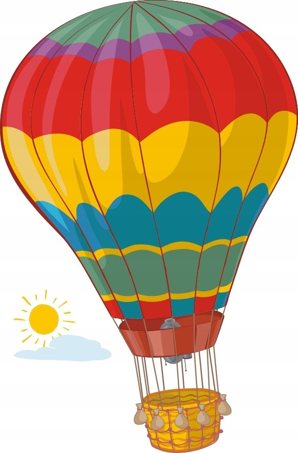 Balon balonik - zestaw naklejek Pojazdy 279, 120x80 cm