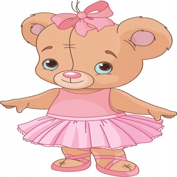 Naklejka ścienna dla dzieci Miś Misie Pluszaki 45, 50x50 cm