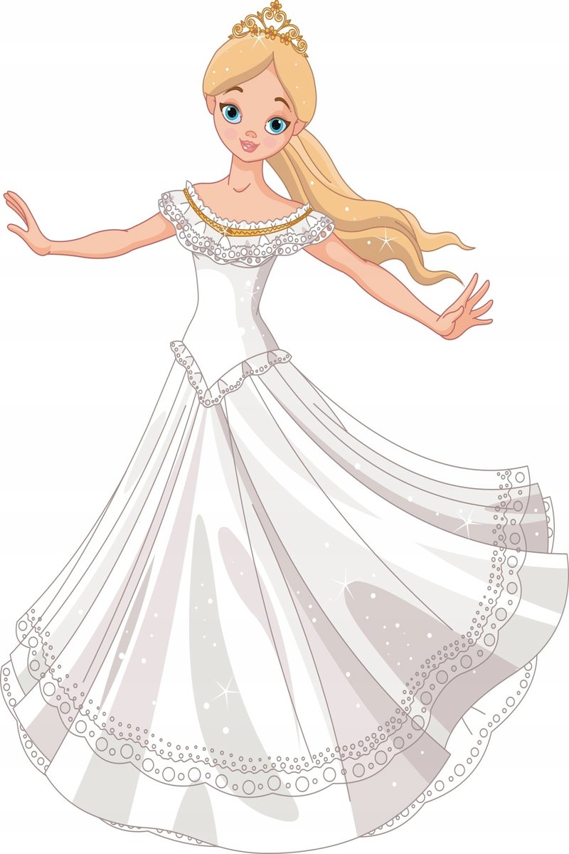 Naklejka ścienna dla dzieci mat Księżniczka 53, 150x100 cm