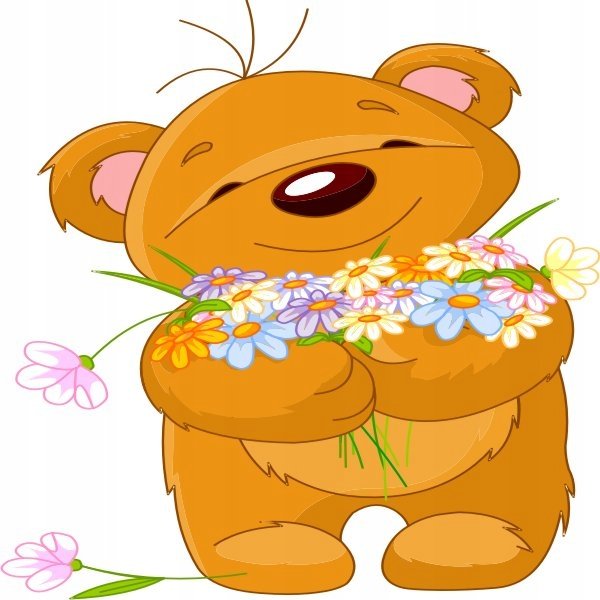 Naklejka ścienna dla dzieci Miś Misie Pluszaki 37, 70x70 cm