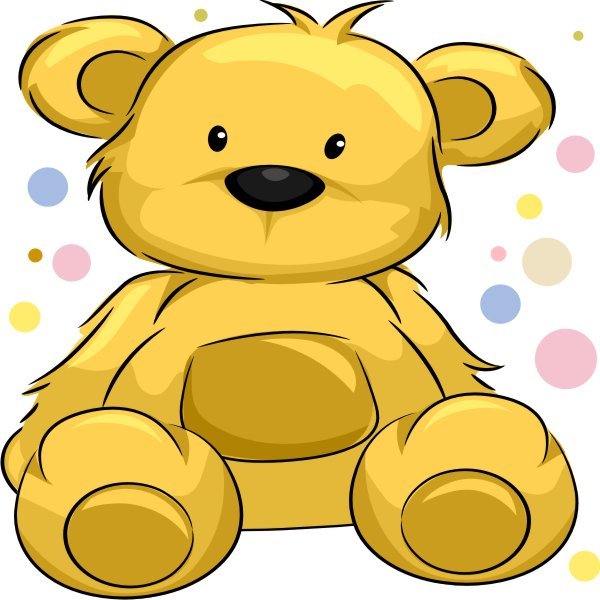 Naklejka ścienna dla dzieci Miś Misie Pluszaki 35, 70x70 cm