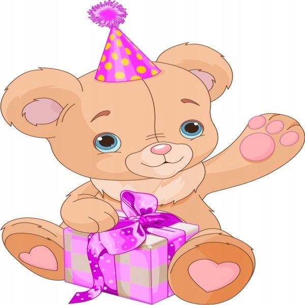 Naklejka ścienna dla dzieci Miś Misie Pluszaki 49, 70x70 cm