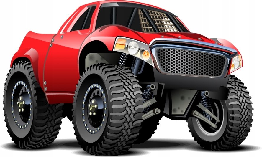 Naklejka 120cm PICKUP, monstertruck Pojazdy 68, 120x72 cm