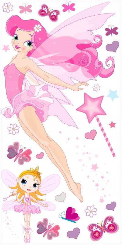 Naklejki ścienne dla dzieci 200cm Wróżka 30, 200x100 cm