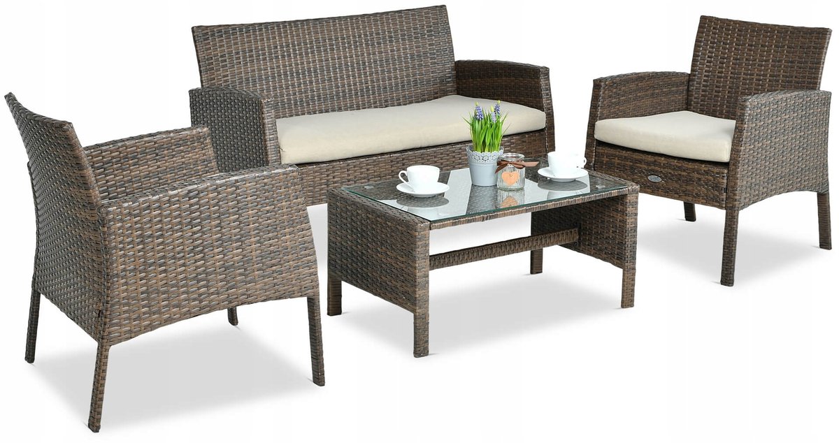 Zestaw Mebli Ogrodowych San Marino Technorattanu B