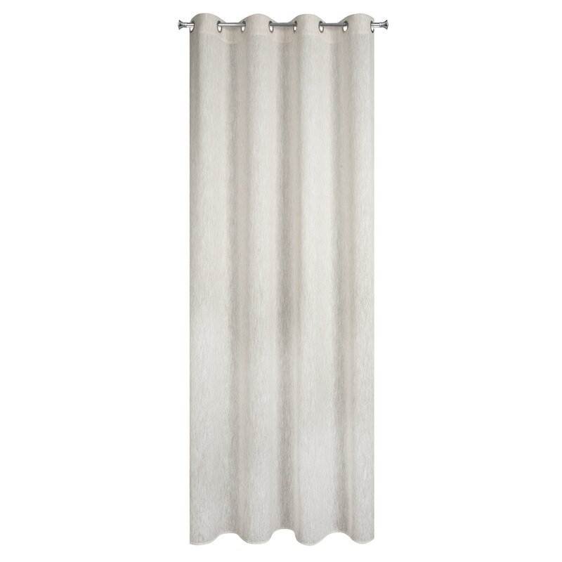 Zasłona 140x250 Sabin beżowa gotowa na przelotkach styl eko