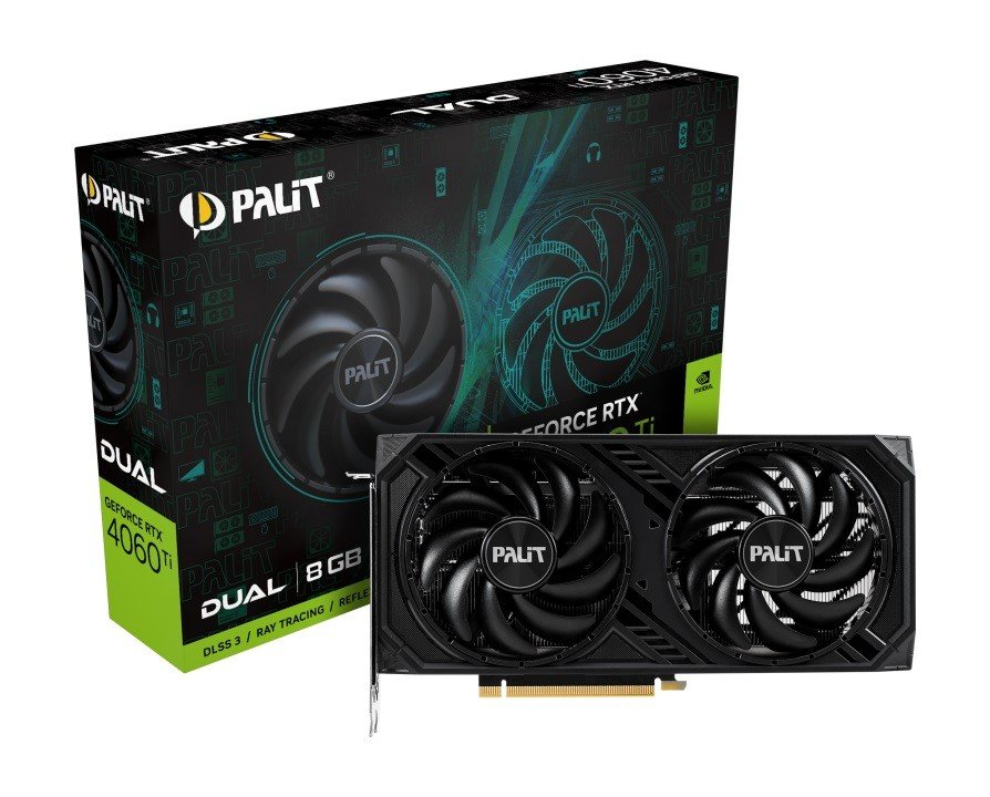 Palit GeForce RTX 4060 Ti Dual 8GB GDDR6 NE6406T019P1-1060D