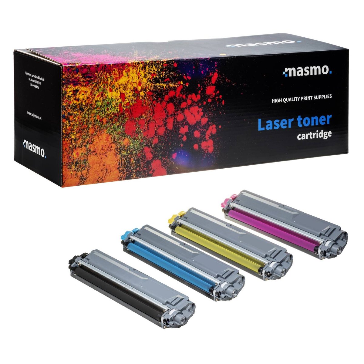 Zestaw 4X Toner Masmo Do Brother Tn241 Tn245 Dcp-9015Cdw Dcp-9020Cdw Mfc9140Cdn 9340Cdw Cmyk Zamiennik