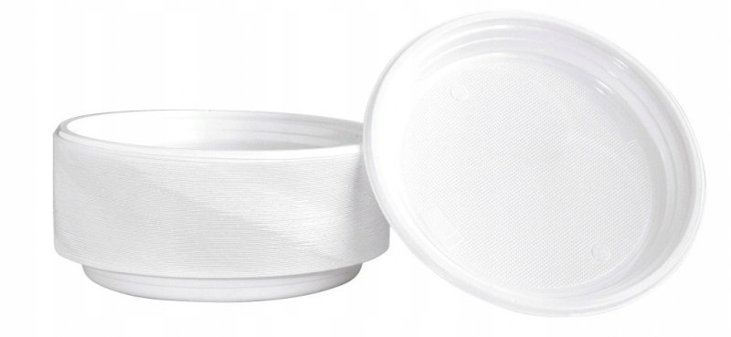 OFFICE PRODUCTS Talerz plastikowy OFFICE PRODUCTS śr 22 cm 100 szt biały