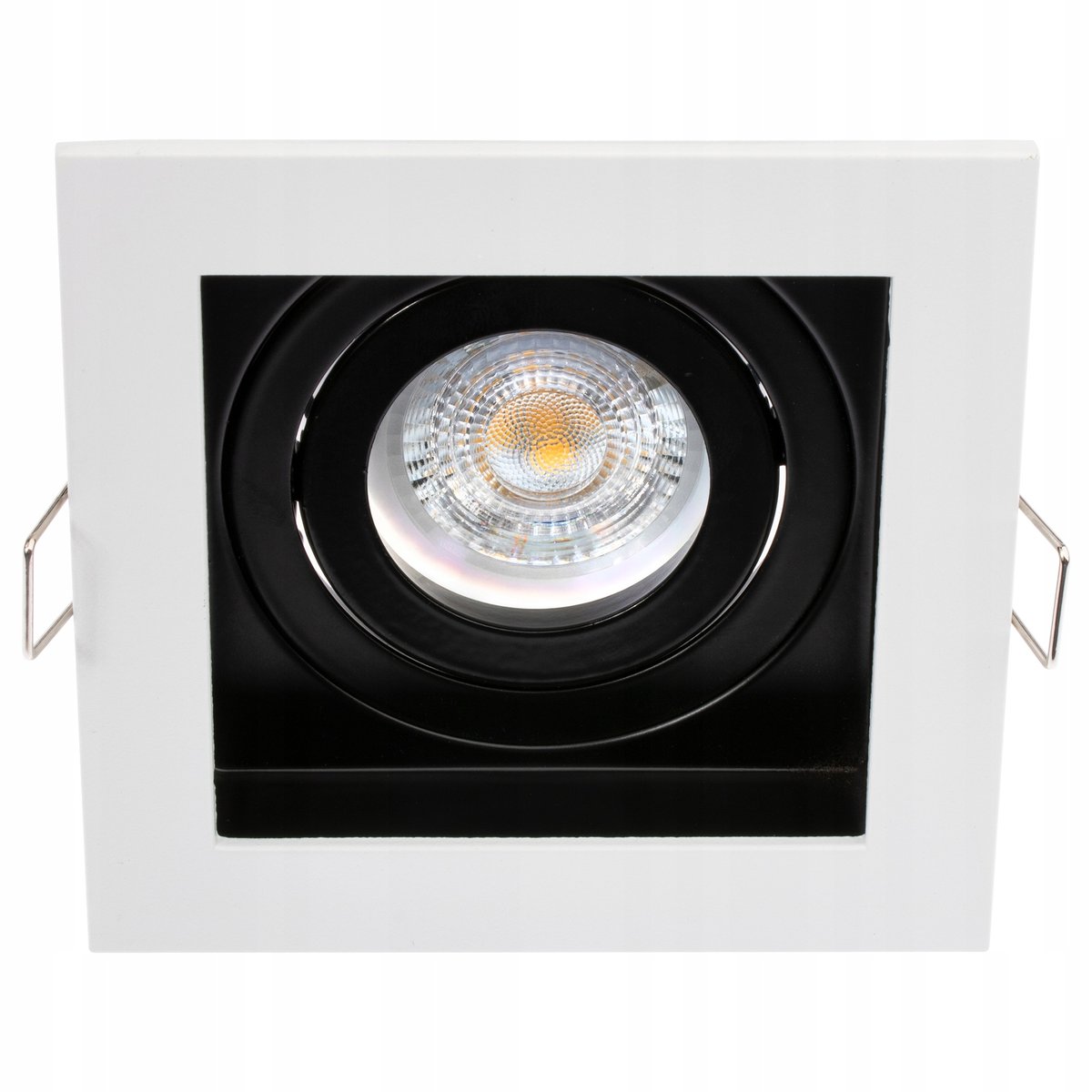 Oprawa HALOGENOWA GEMINUS Podtynkowa Ruchoma KWADRAT Biała GU10