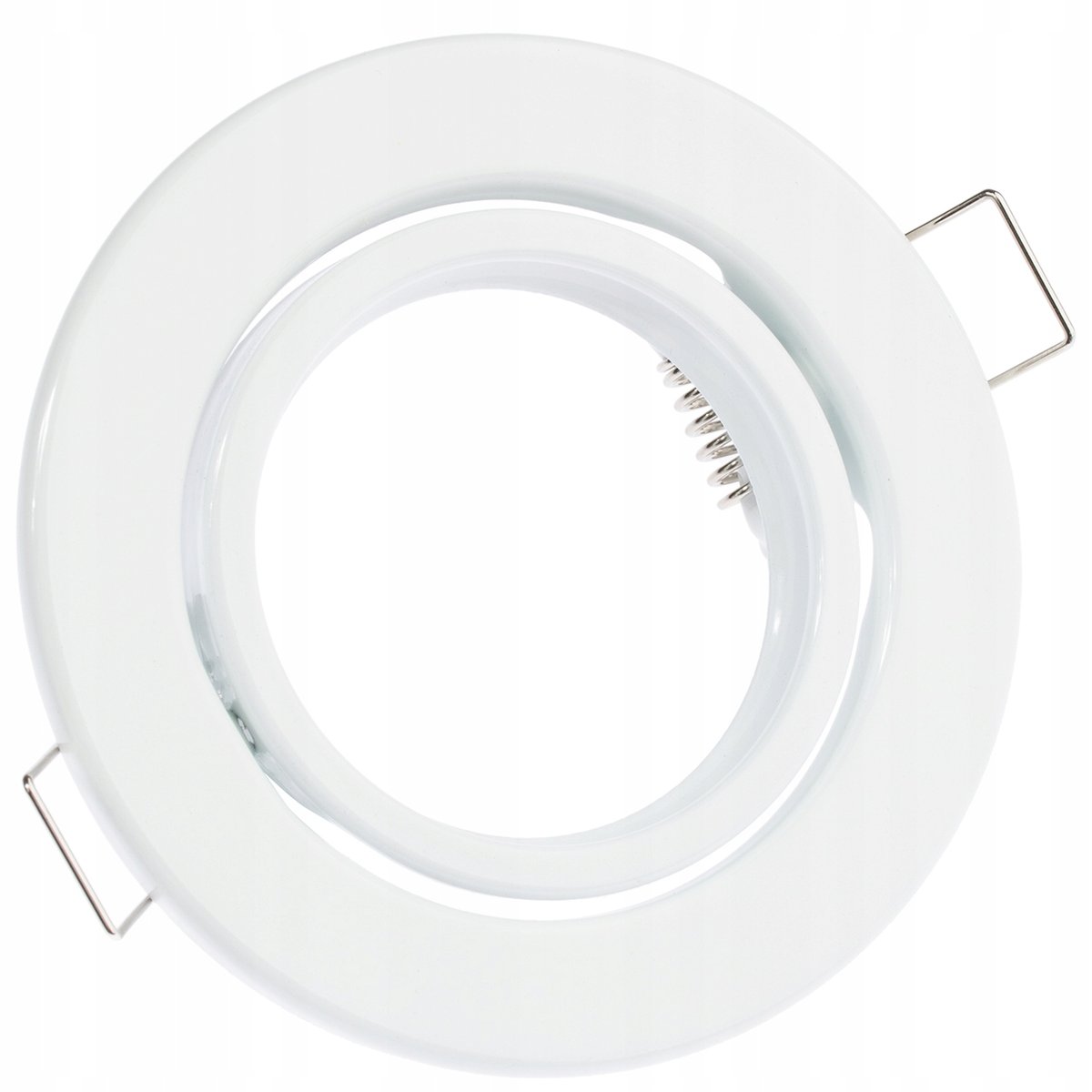 Oprawa HALOGENOWA Podtynkowa Ruchoma Okrągła Biała Blacha GU10 MR16