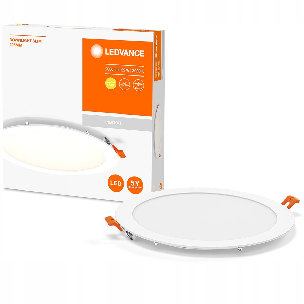Ledvance Recess Slim wpuszczana LED 22cm 3 000 K