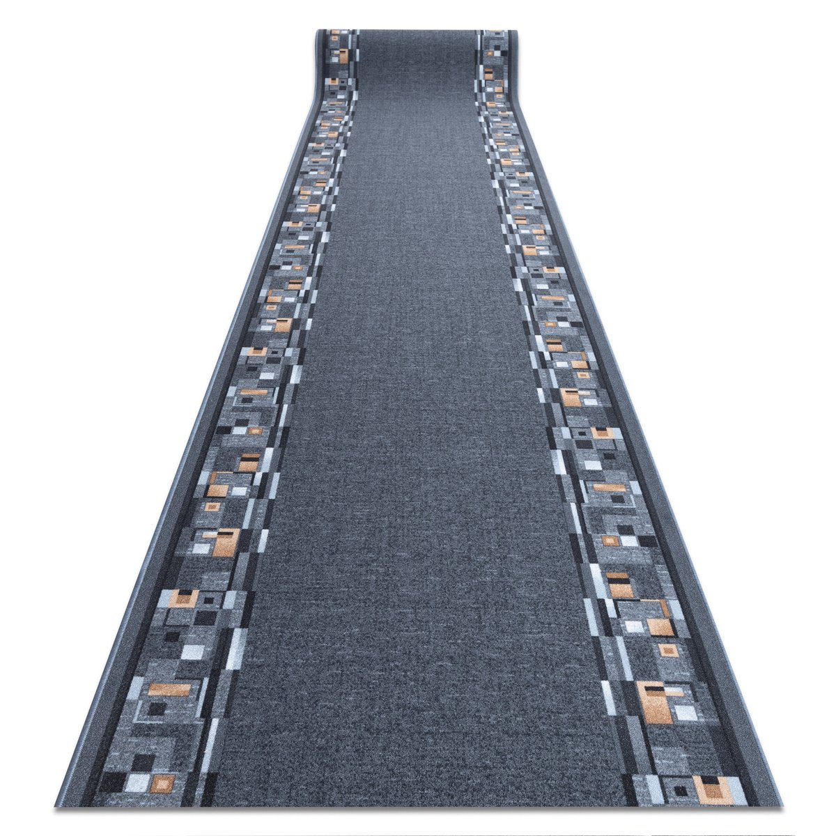 CHODNIK PODGUMOWANY BOMBAY szary 100cm, 100x380 cm