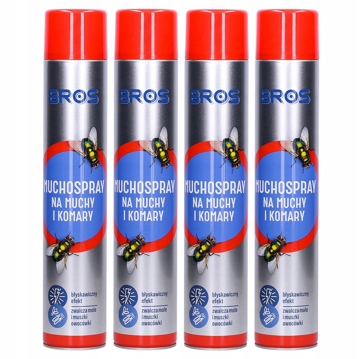 4x MUCHOSPRAY NA MUCHY KOMARY BROS MUCHOZOL 750 ml