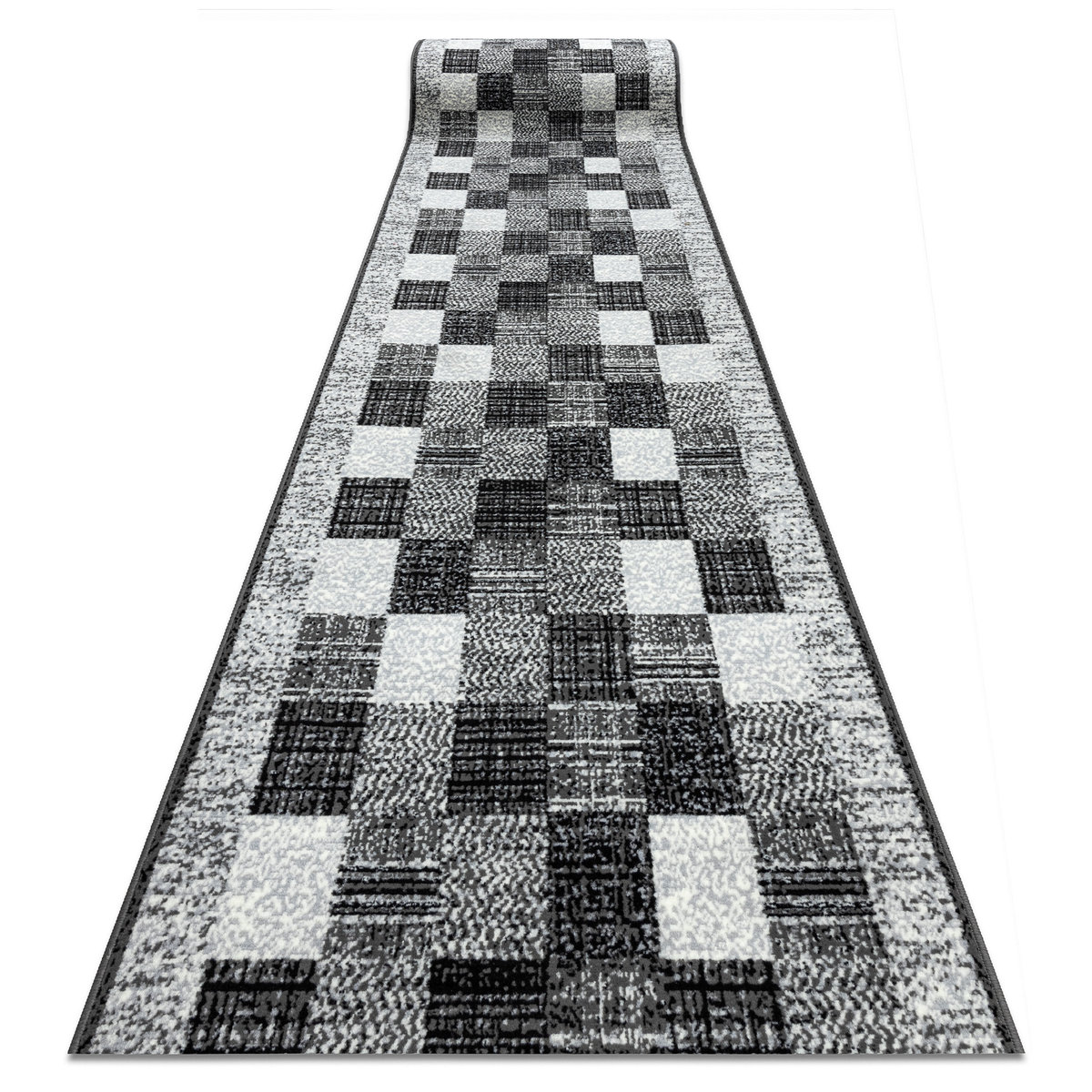 CHODNIK BCF RAFIA szary 100 cm, 100x270 cm