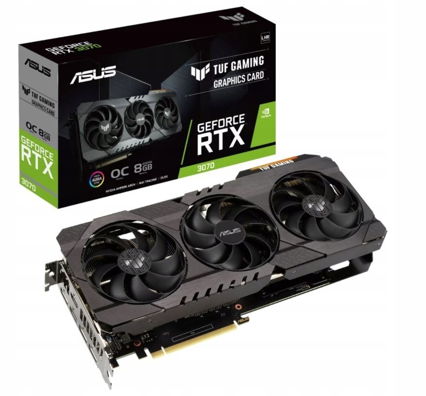 Asus GeForce TUF RTX 3070 Gaming OC V2 LHR 8GB GDDR6 TUF-RTX3070-O8G-V2-GAMING