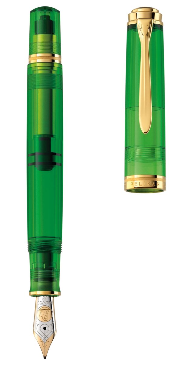 Pelikan Souverän M800 Pióro wieczne Green Demonstrator B