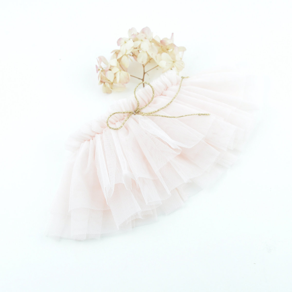 Spódniczka tutu jasny róż dla lalek Miniland 38cm i Paola Reina 34cm