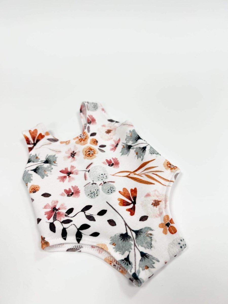 Body floral dla lalek Miniland 38cm i Paola Reina 34cm