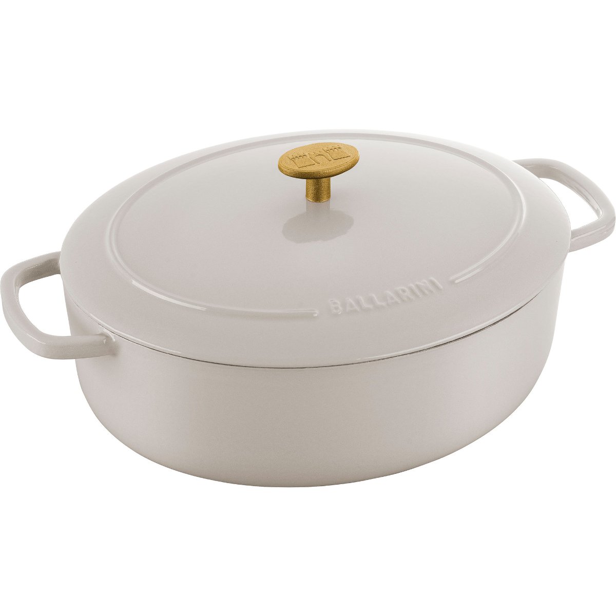 Ballarini, Garnek żeliwny owalny 4.5 l, Kość słoniowa