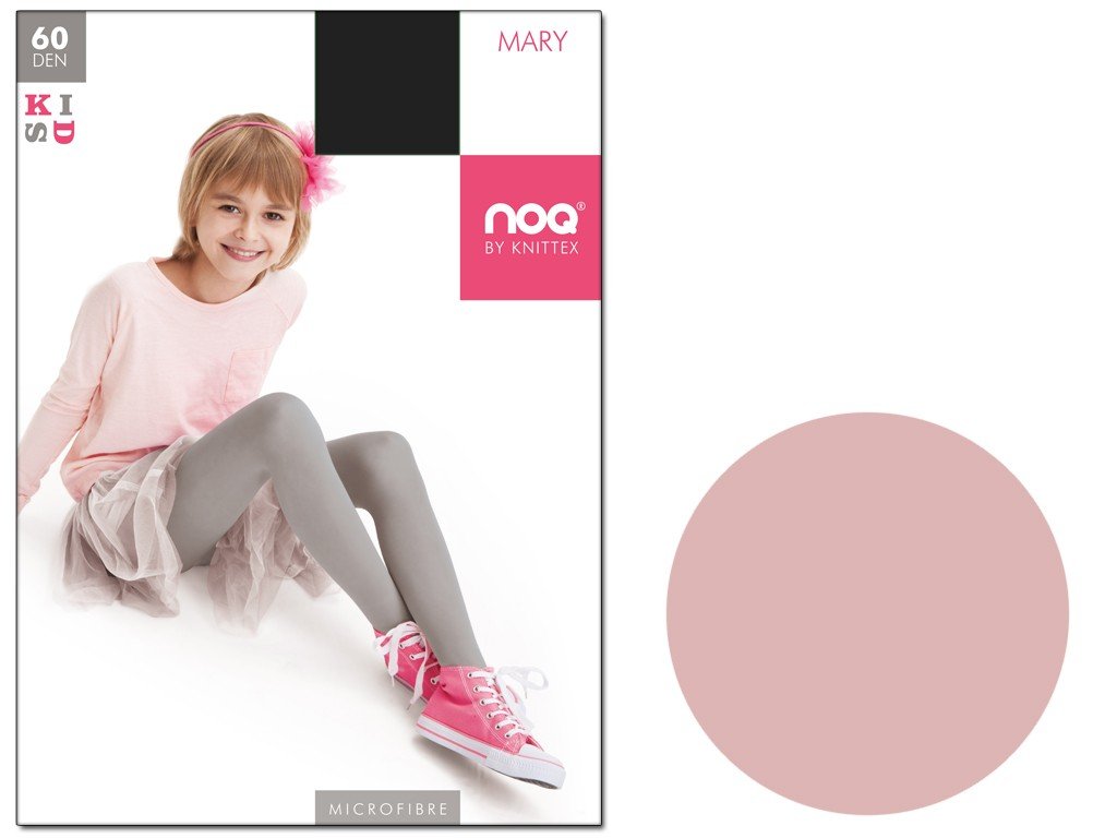 Rajstopy dziecięce z mikrofibry 60 den kryjące 104-110 Cotton candy