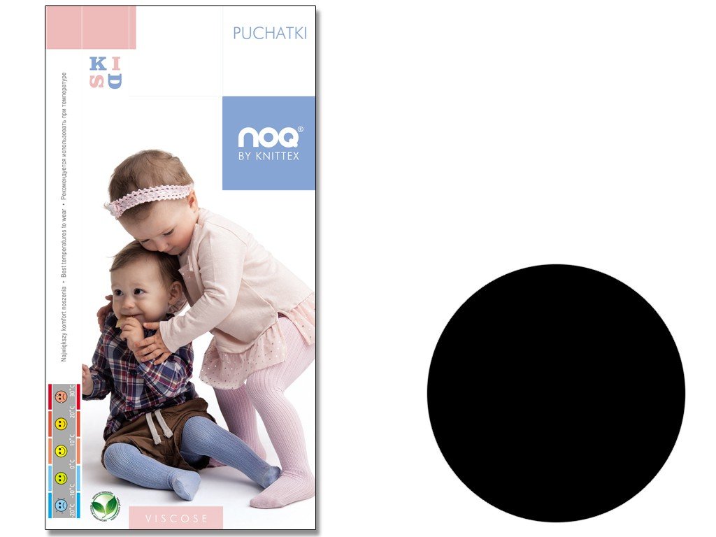 Rajstopy dla dzieci niemowlęce z wiskozy 68-74 Nero