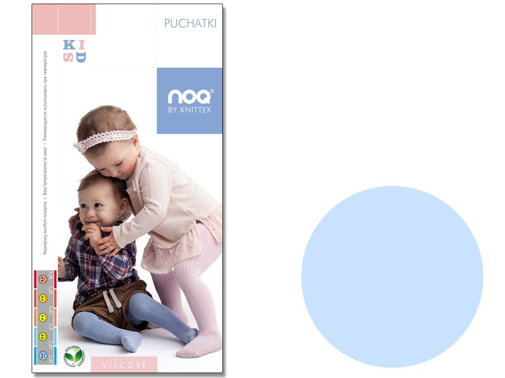 Rajstopy dla dzieci niemowlęce z wiskozy 68-74 Baby blue