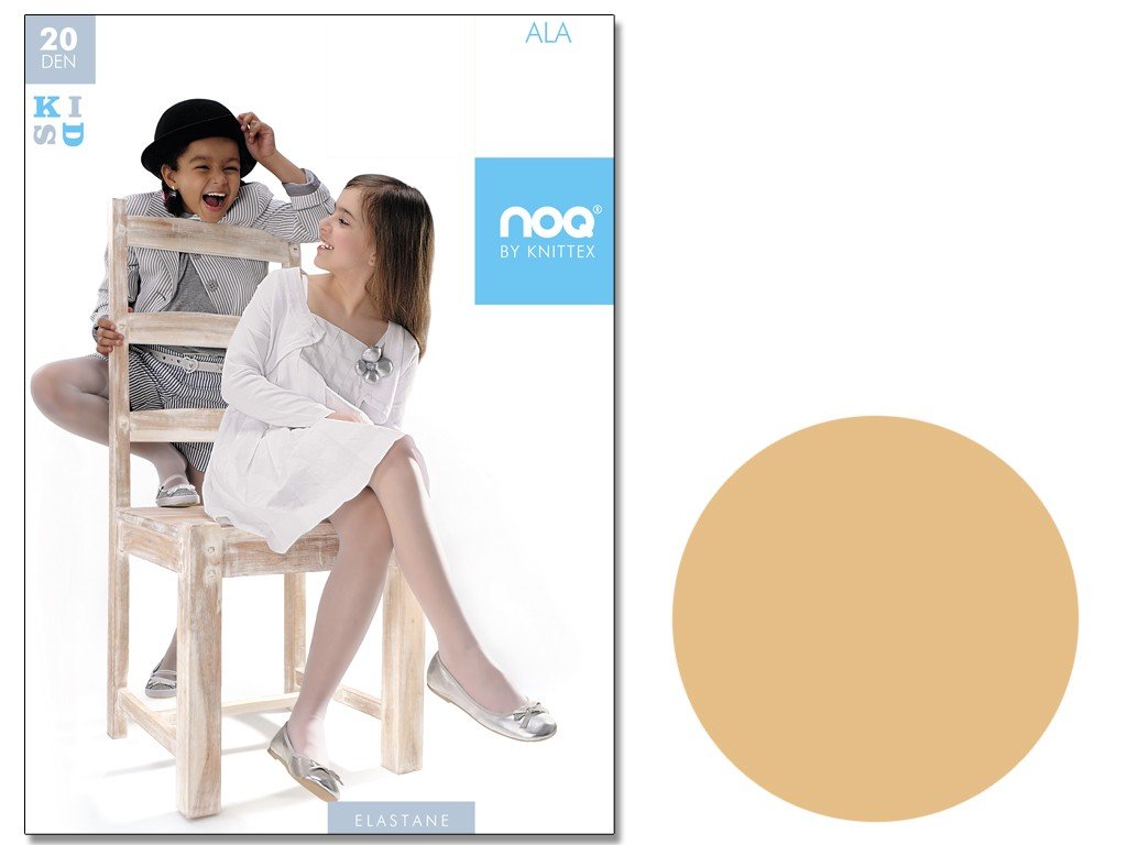 Cienkie 20 den rajstopy dziecięce ALA 128-134 Naturel