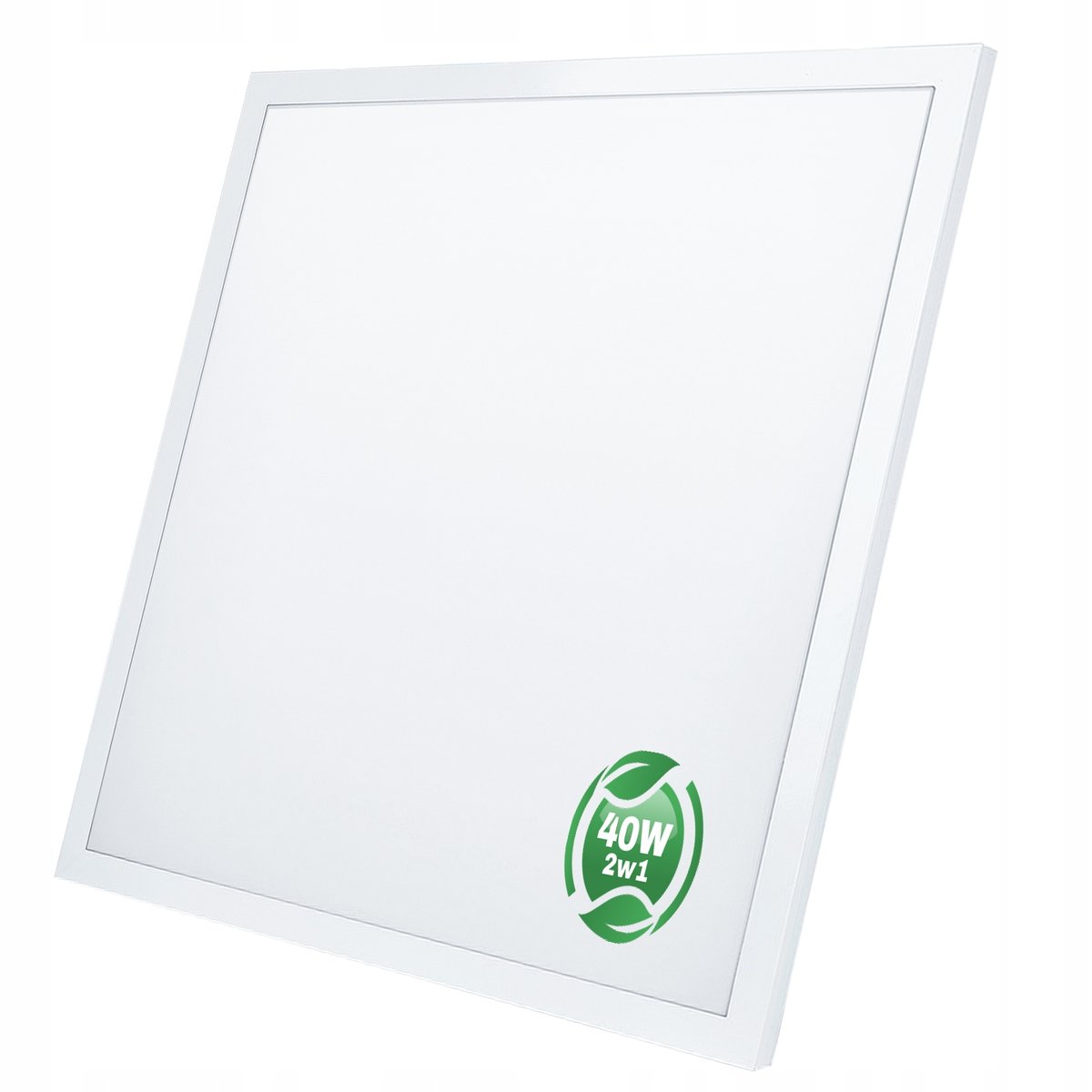 ECO LIGHT SPÓŁKA Z OGRANICZONĄ ODPOWIEDZIALNOŚCIĄ Panel LED 600 natynkowy 4000lm 40W b.neutralna 4000K 595x595x29mm obudowa biała klosz mleczny montaż uniwersalny 2w1: P/T, N/T ECOLIGHT (6)