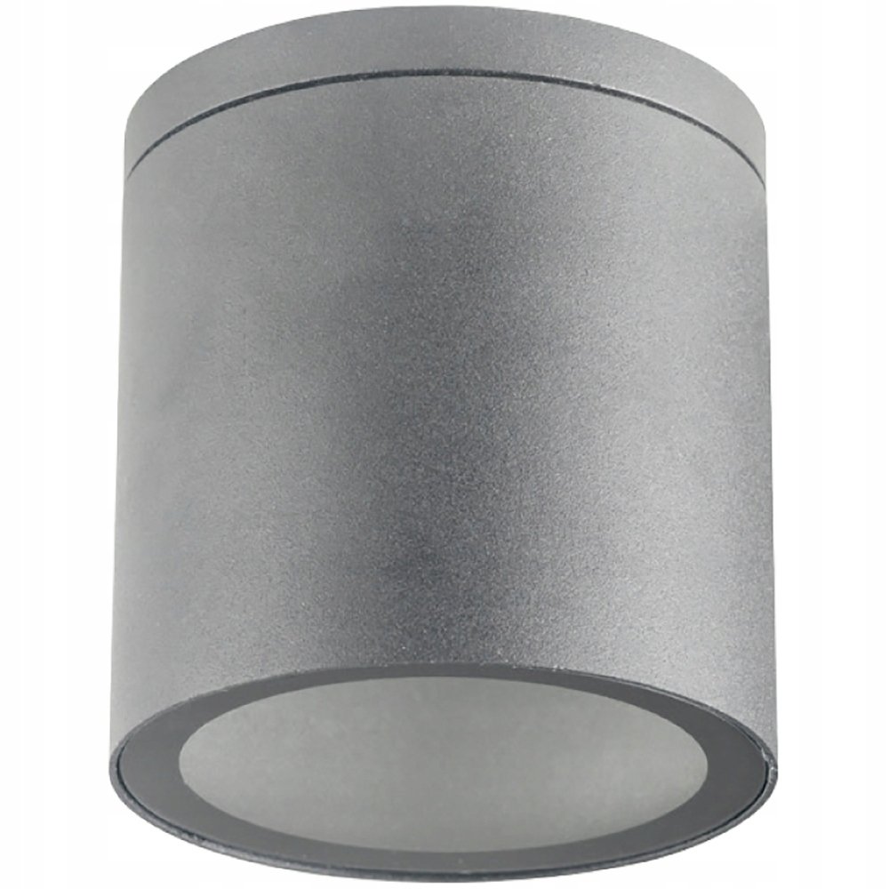 Lampa Sufitowa SPOT LED QUAZAR 18 GU10 IP44 KOBI ALUMINIUM Okrągła Szara