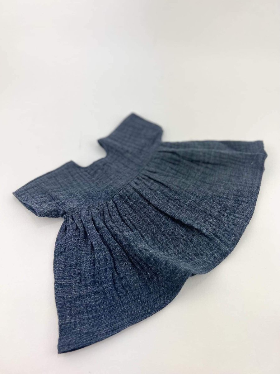 Sukienka granatowa dla Miniland 38cm i Paola Reina