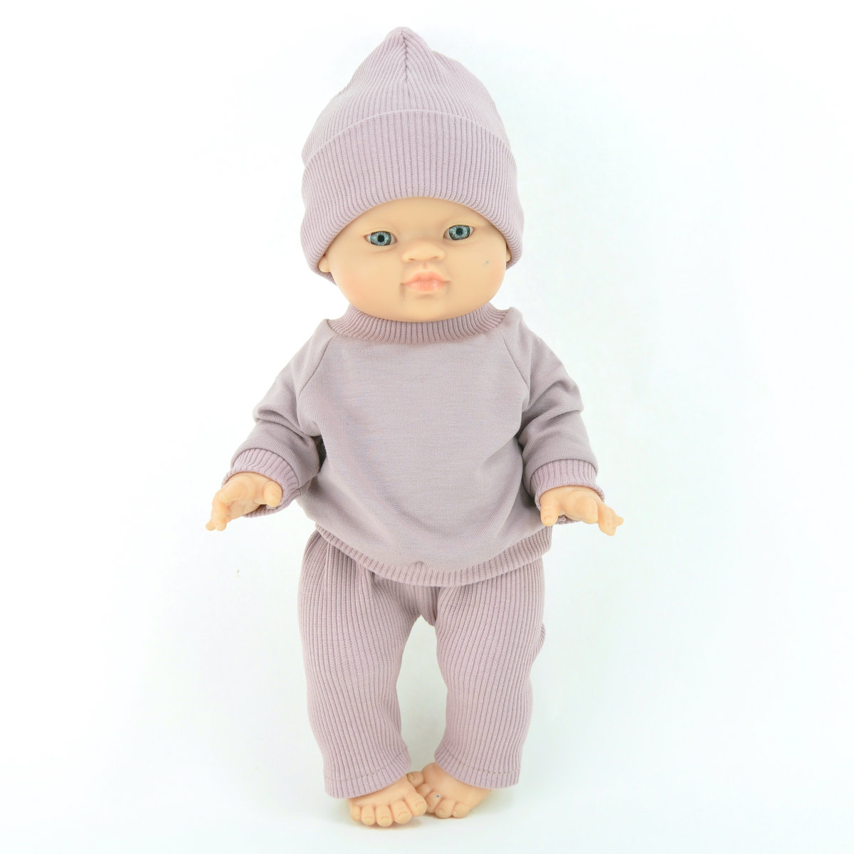 Bluza lawenda dla lalki Miniland 38cm, Paola Reina 34cm i Minikane