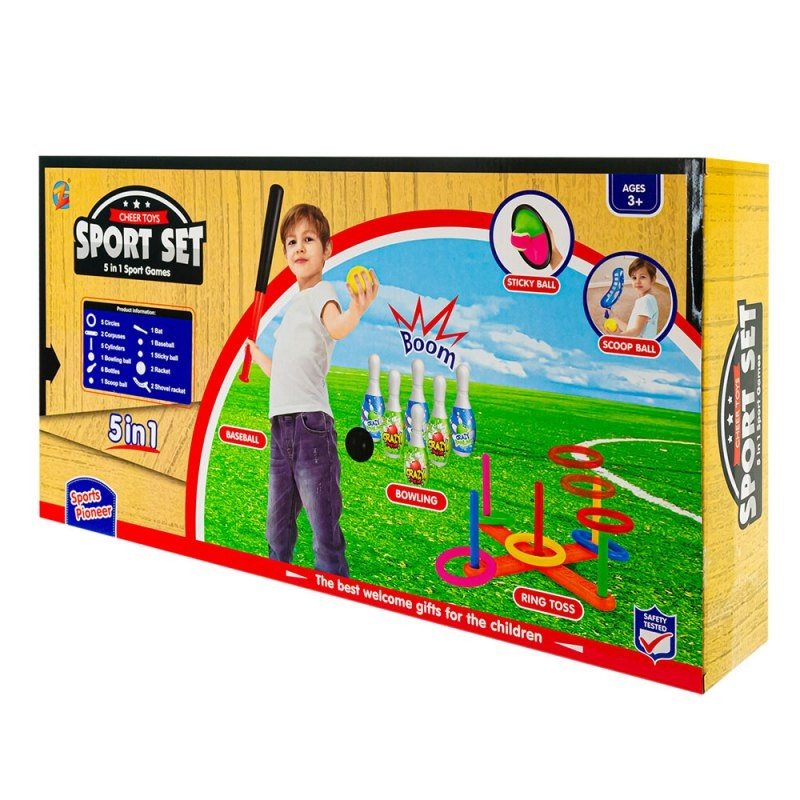 Zabawka zestaw sportowy 5w1 EU