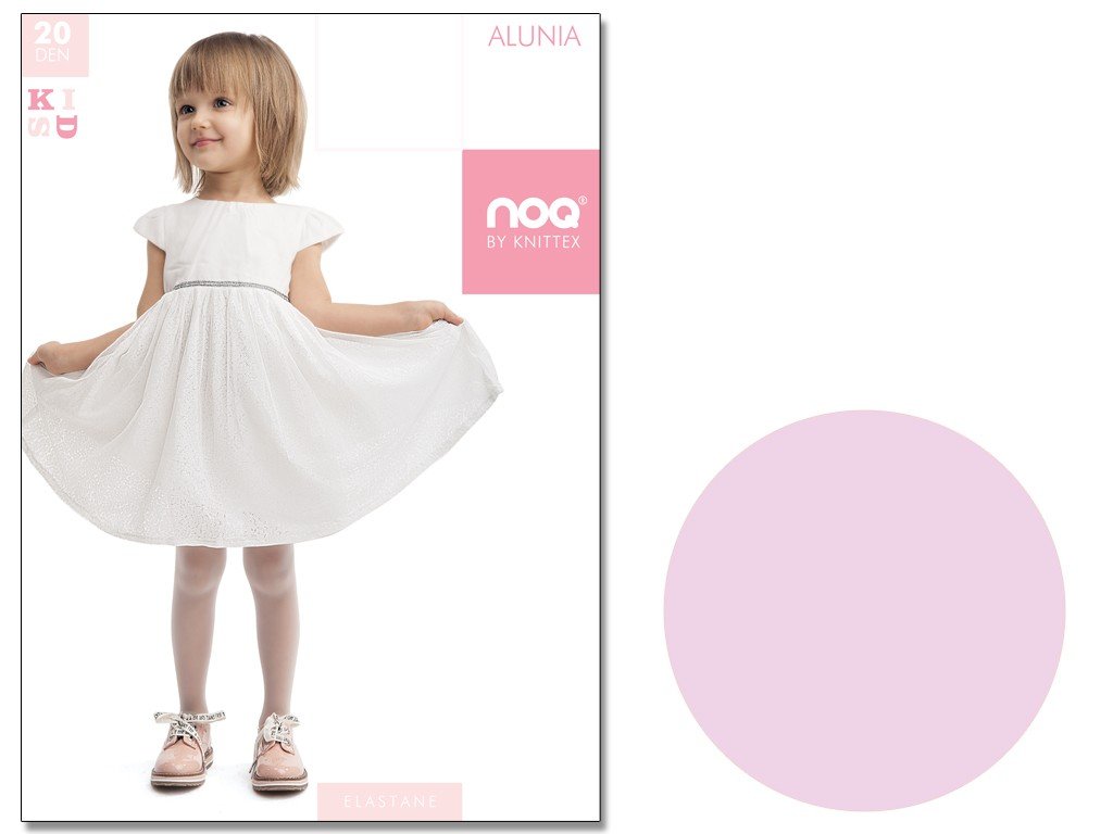 Cienkie rajstopy dziecięce ALUNIA małe rozmiary 92-98 Rose