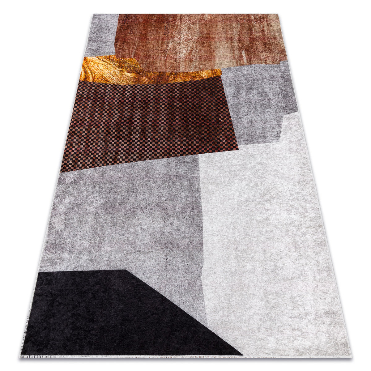 Dywan do prania MIRO 52100.801 Geometryczny antypoślizgowy - szary, 160x220 cm