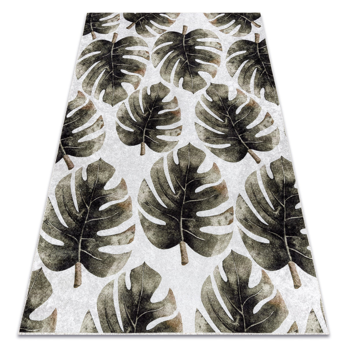 Dywan do prania MIRO 52102.801 Liście Monstera antypoślizgowy - zielony, 160x220 cm