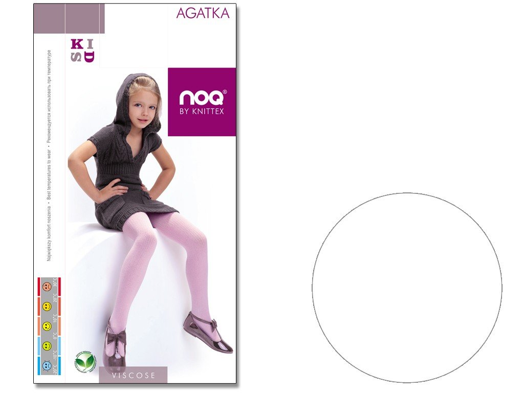 Rajstopy dziecięce z wiskozy AGATKA 140-146 Bianco