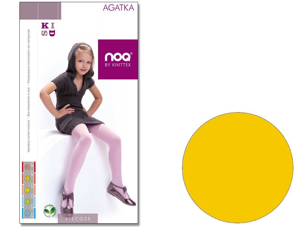 Rajstopy dziecięce z wiskozy AGATKA 92-98 Curry