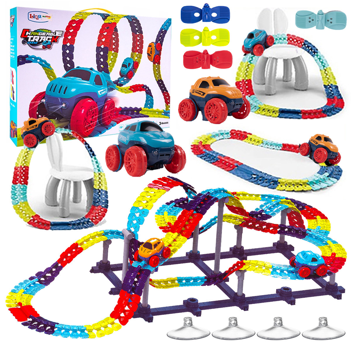 Tor Samochodowy Elastyczny Antygrawitacyjny + Auto Z528