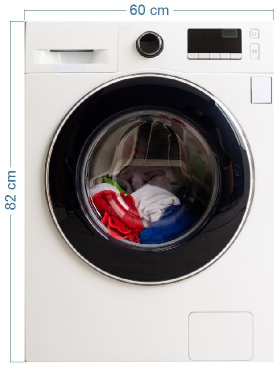 Atrapa - pralka biała