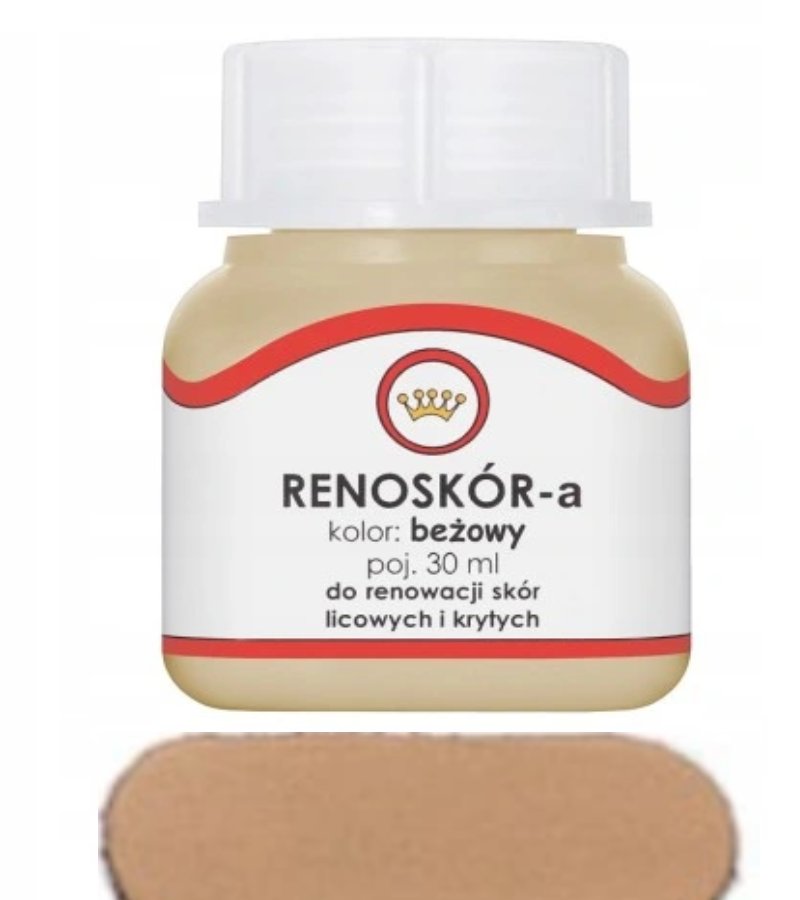 Farba/Lakier Do Powierzchni Skórzanych   Beżowy 30Ml, Renoskór